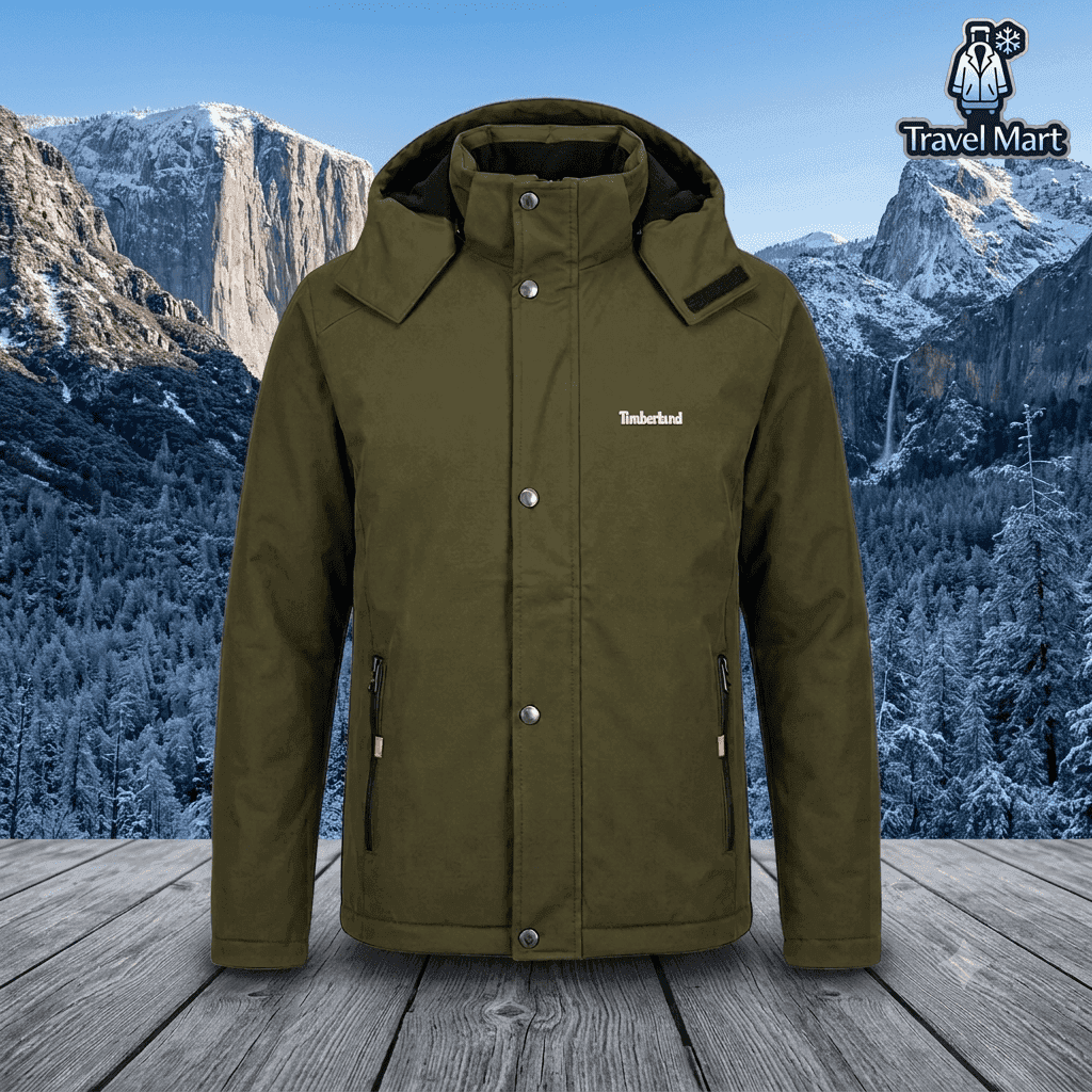 Premium Winter Jacket - Timberland Sherpa (Green)