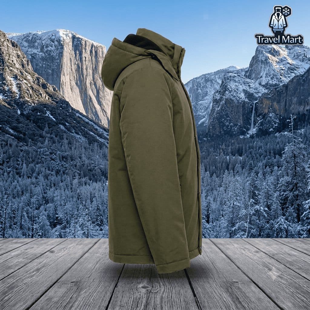 Premium Winter Jacket - Timberland Sherpa (Green) 4