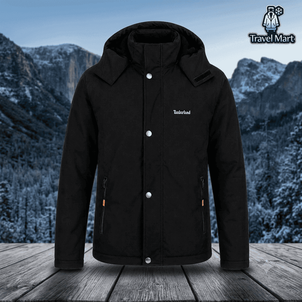 Premium Winter Jacket - Timberland Sherpa (Black) 2