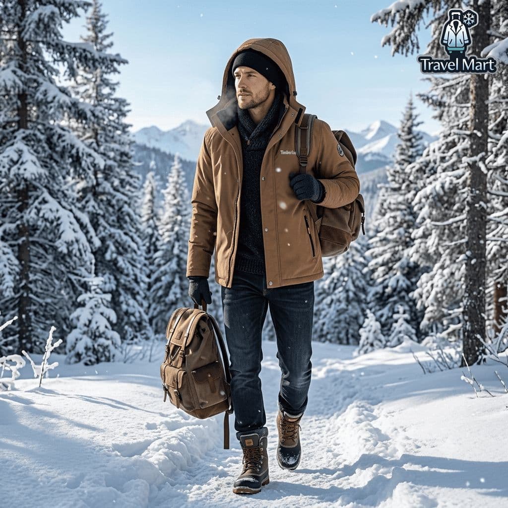 Premium Winter Jacket - Timberland Sherpa (Brown) 2
