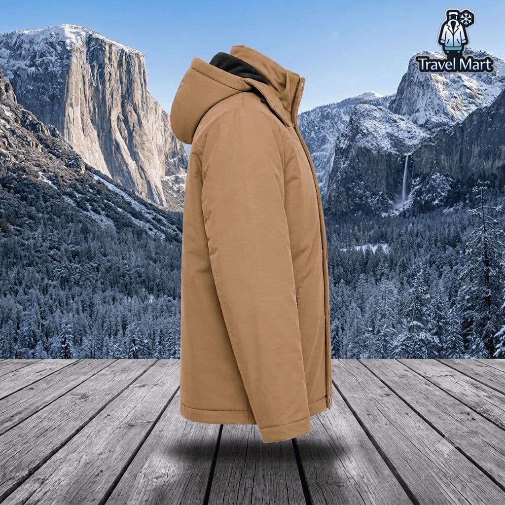 Premium Winter Jacket - Timberland Sherpa (Brown) 3