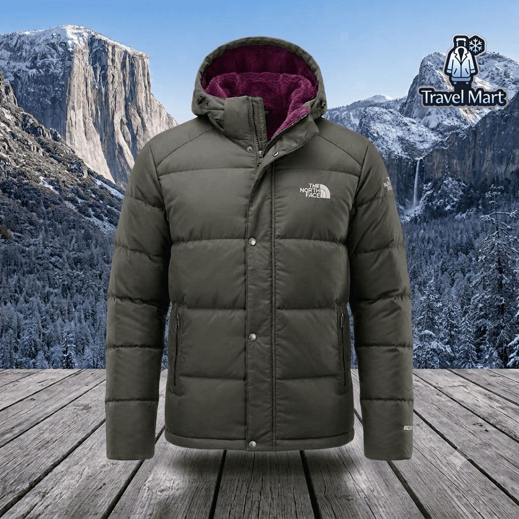 The North Face – Heavy Hooded Winter Jacket (Dark Green)
