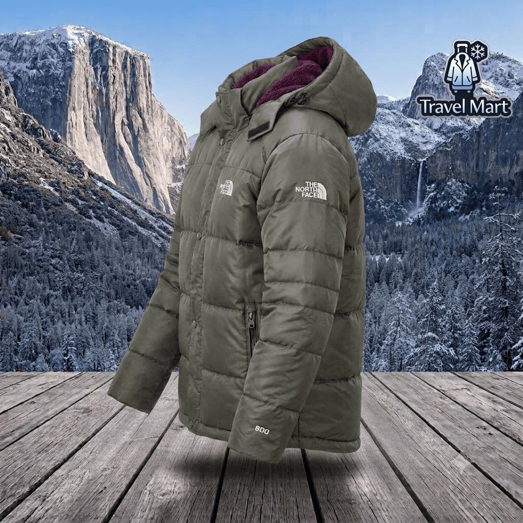The North Face – Heavy Hooded Winter Jacket (Dark Green) 3