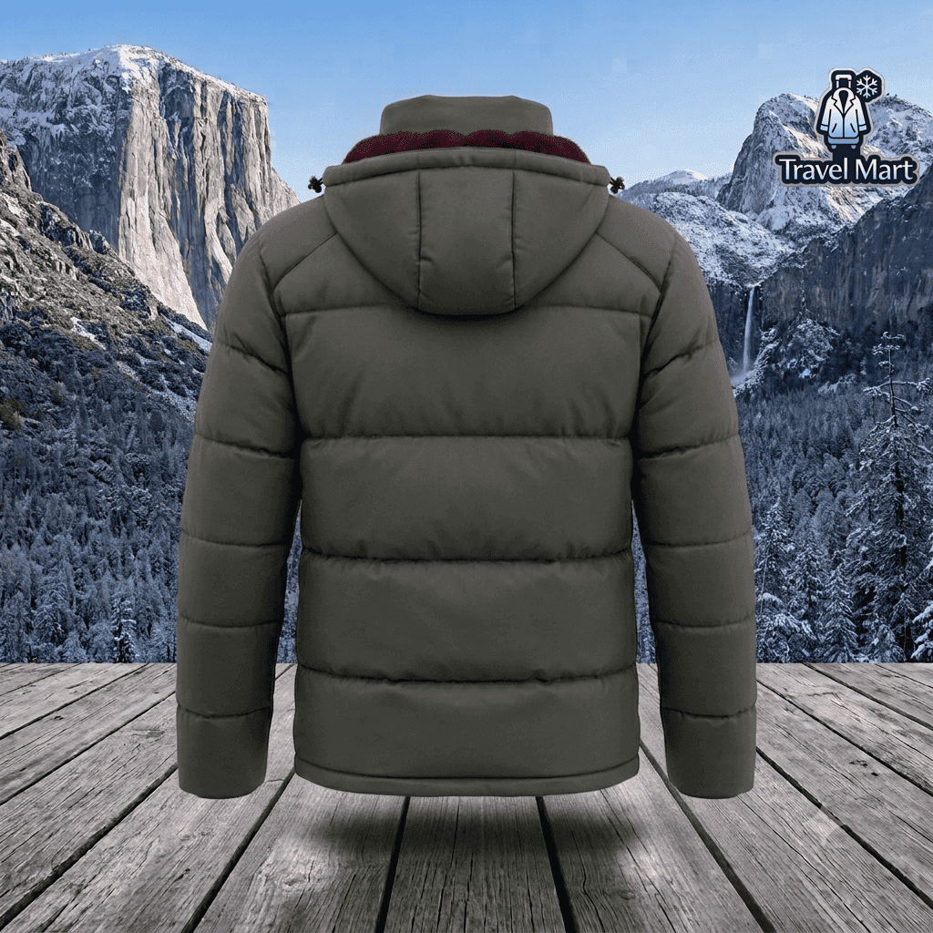The North Face – Heavy Hooded Winter Jacket (Dark Green) 2