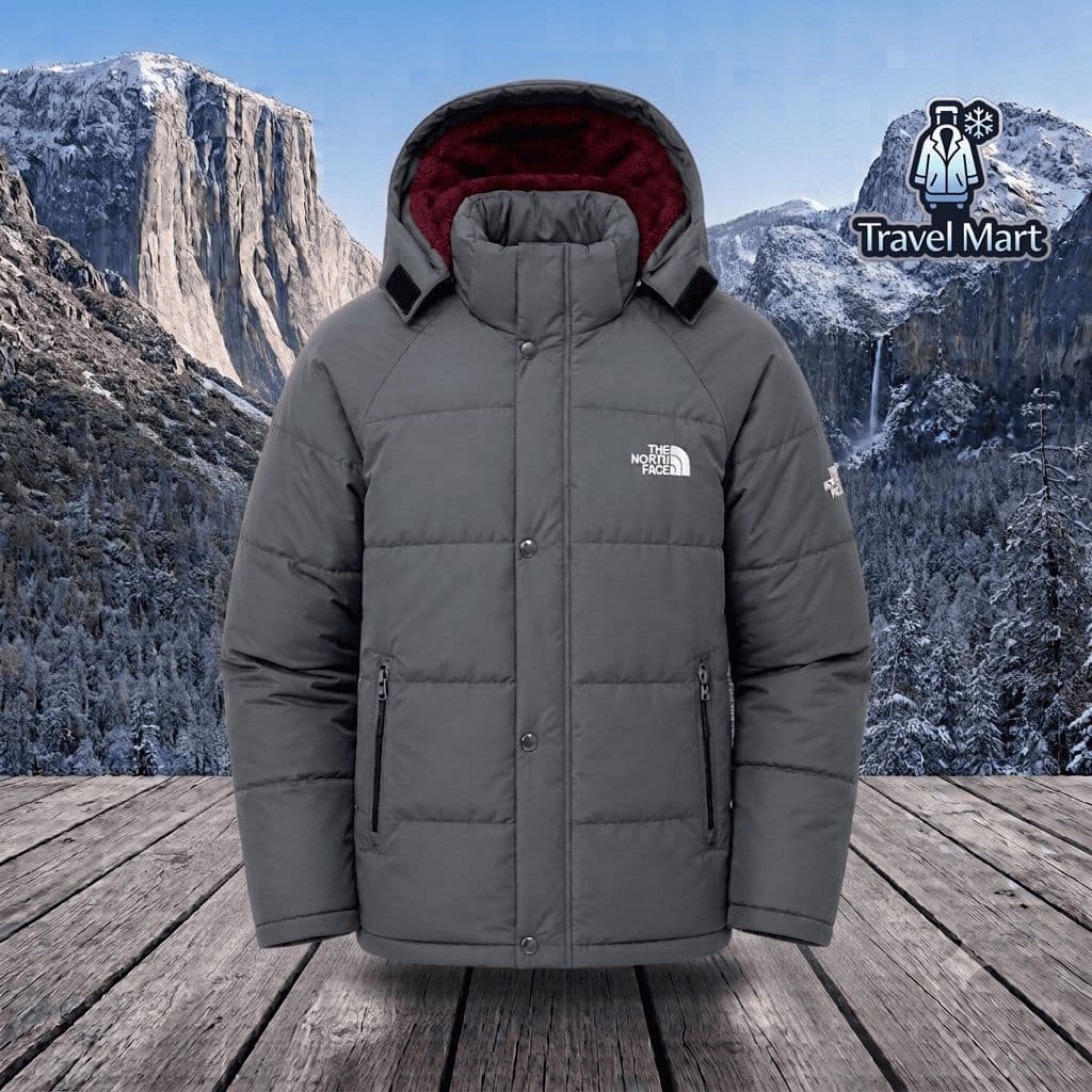 The North Face – Heavy Hooded Winter Jacket (Ash)