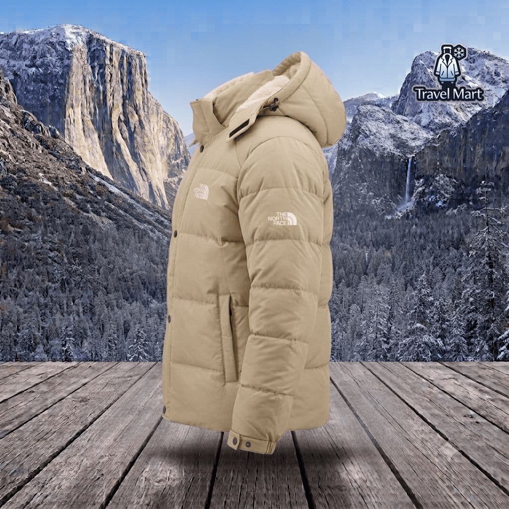 The North Face – Heavy Hooded Winter Jacket (Beige) 4