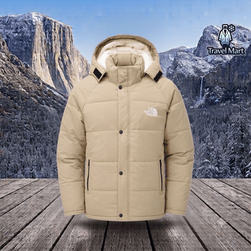 The North Face – Heavy Hooded Winter Jacket (Beige) 3